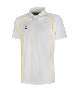 Club Shirt Short Sleeves - Golden Yellow Piping